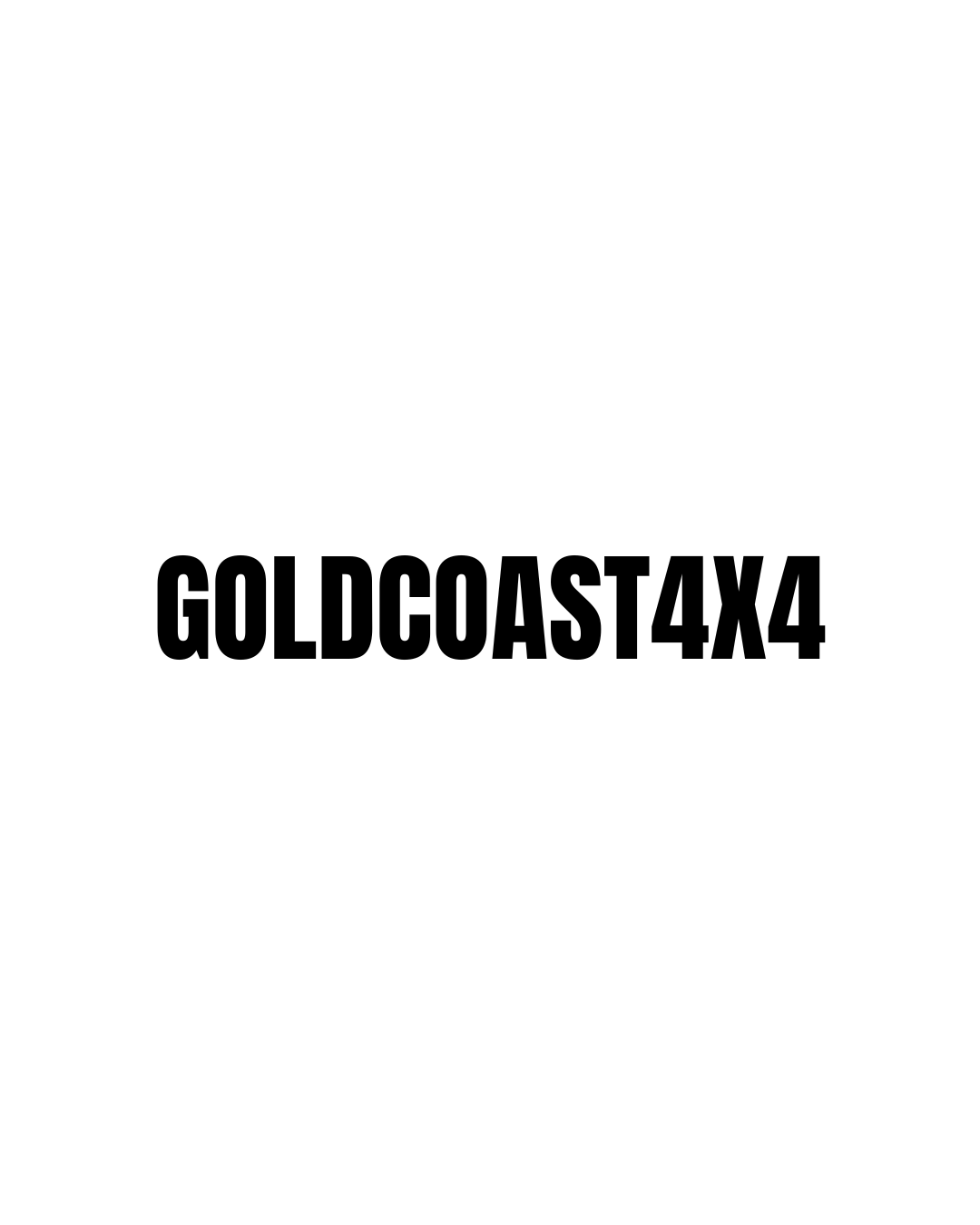 Goldcoast4X4 sticker (black)