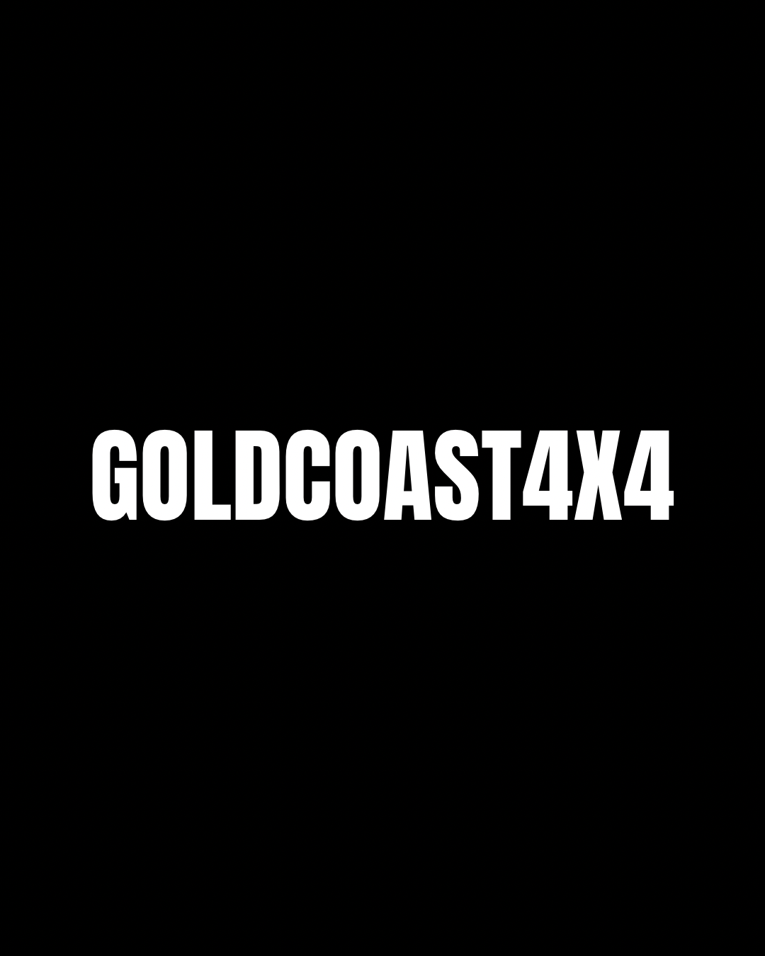 Goldcoast4x4 sticker (white)